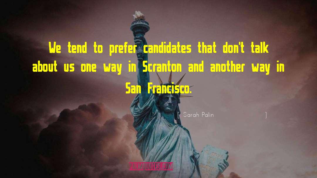 San Francisco Poets quotes by Sarah Palin