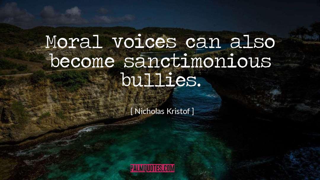 Sanctimonious quotes by Nicholas Kristof