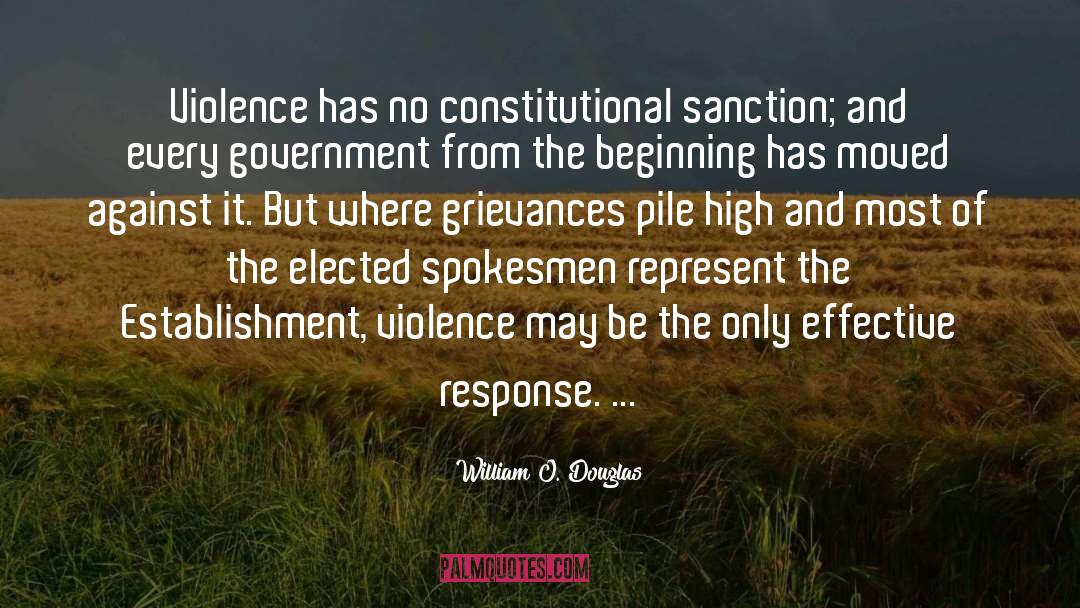 Sanction quotes by William O. Douglas