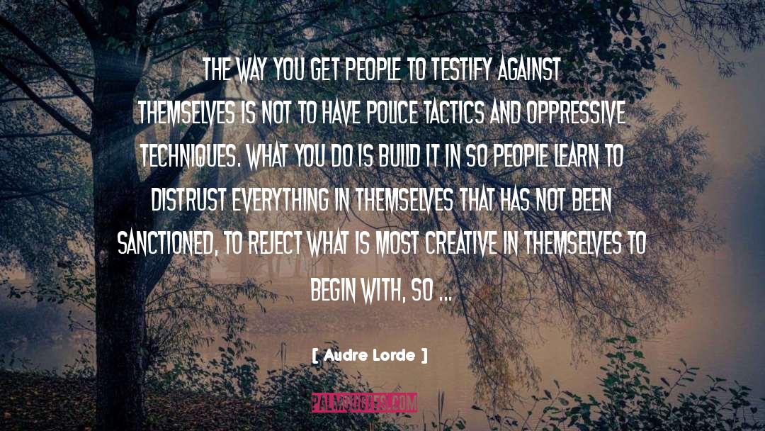 Sanctioned quotes by Audre Lorde