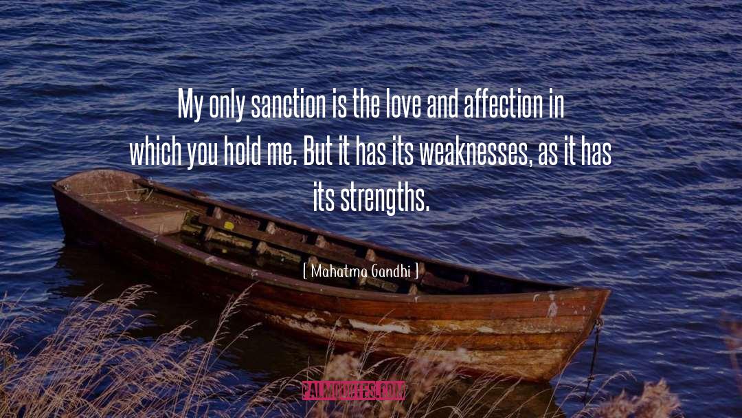 Sanctions quotes by Mahatma Gandhi