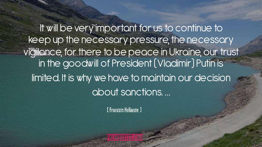 Sanctions quotes by Francois Hollande