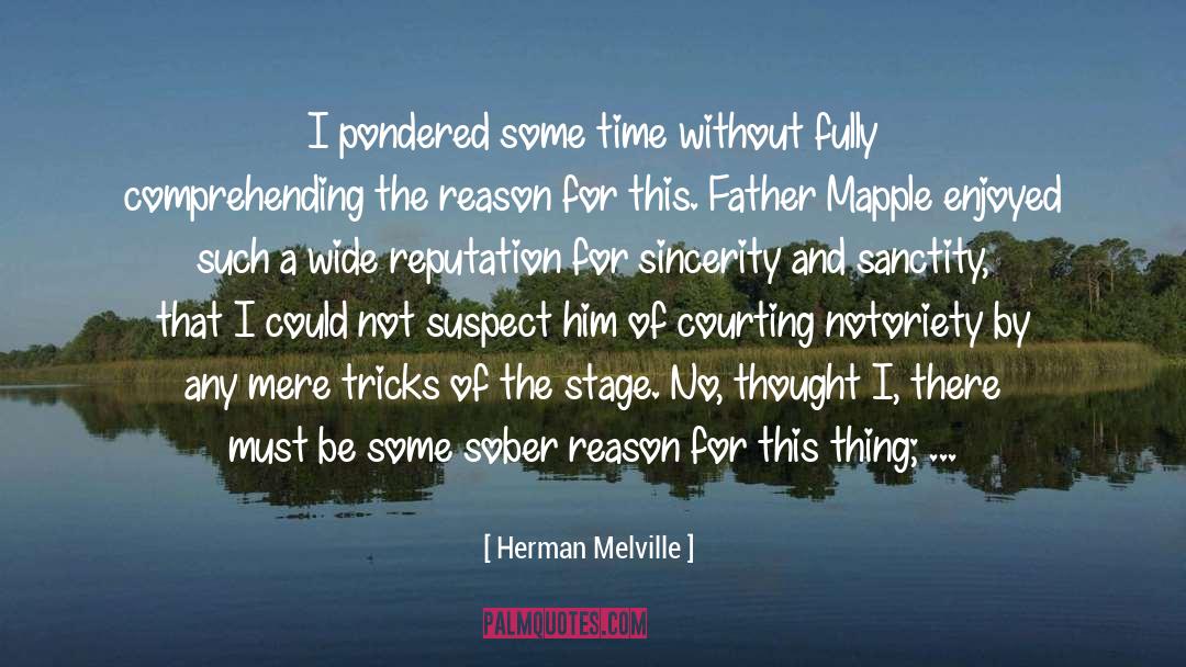 Sanctity quotes by Herman Melville