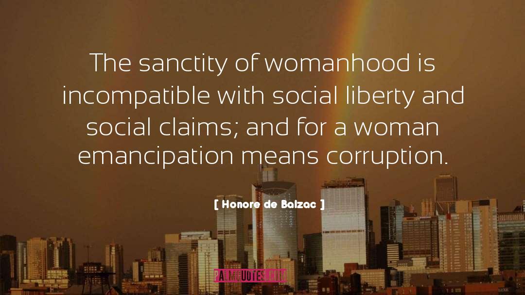 Sanctity quotes by Honore De Balzac