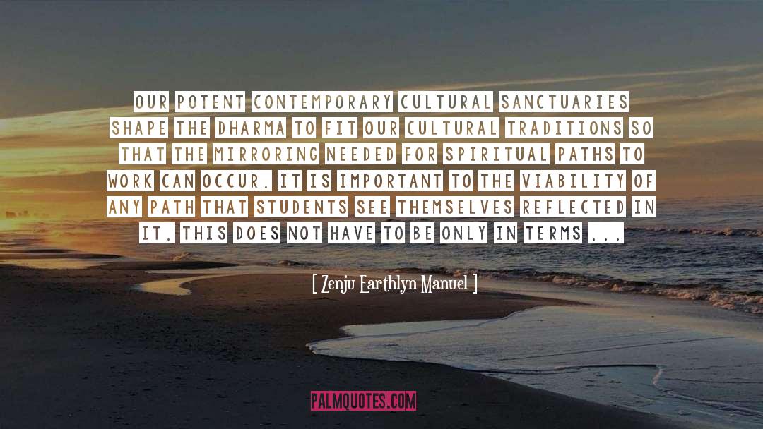 Sanctuaries quotes by Zenju Earthlyn Manuel