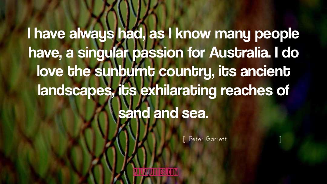 Sand Yacht quotes by Peter Garrett