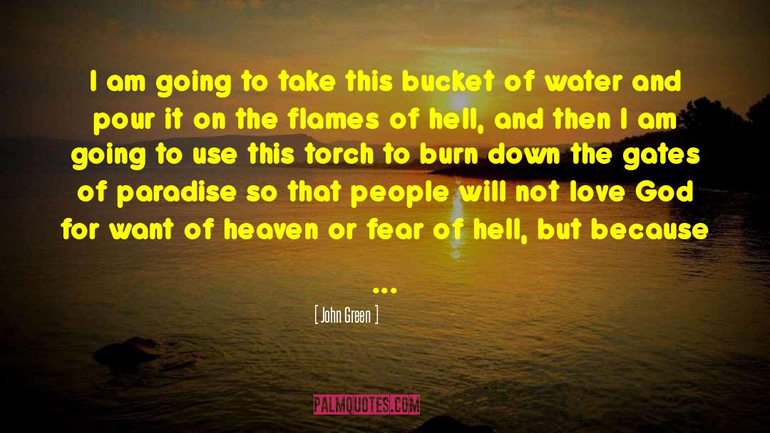 Sandburgs Bucket quotes by John Green