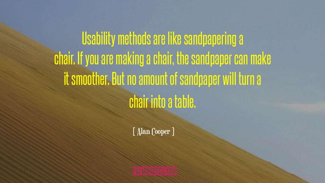 Sandpaper quotes by Alan Cooper