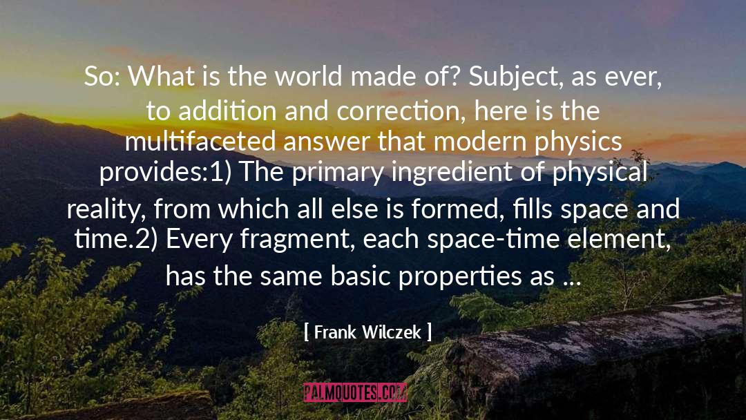 Sandvoss Properties quotes by Frank Wilczek