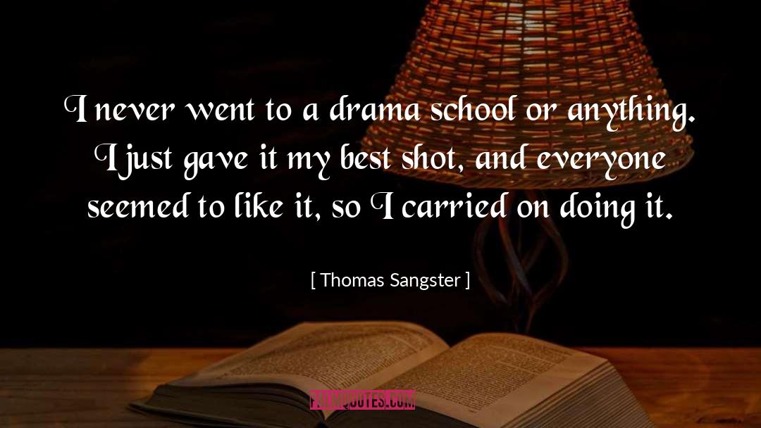 Sangster quotes by Thomas Sangster