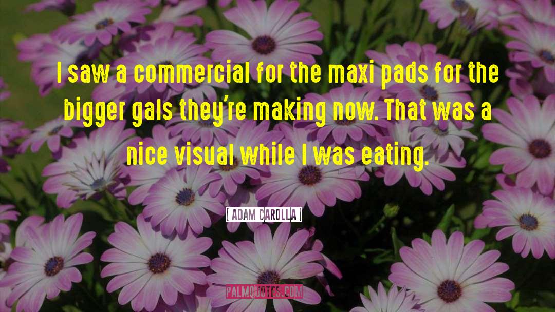 Sanitary Pads quotes by Adam Carolla