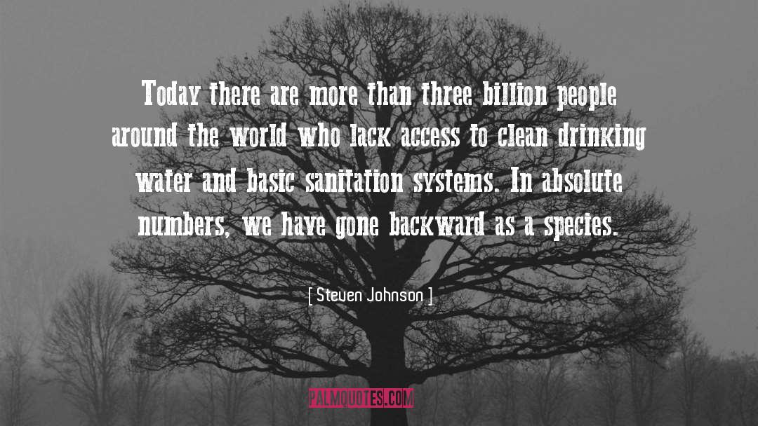 Sanitation quotes by Steven Johnson