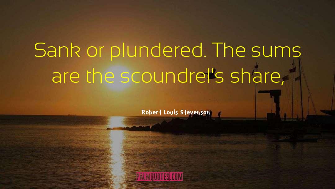 Sank quotes by Robert Louis Stevenson