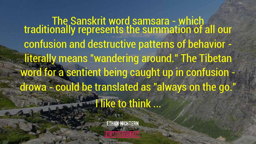 Sanskrit quotes by Ethan Nichtern