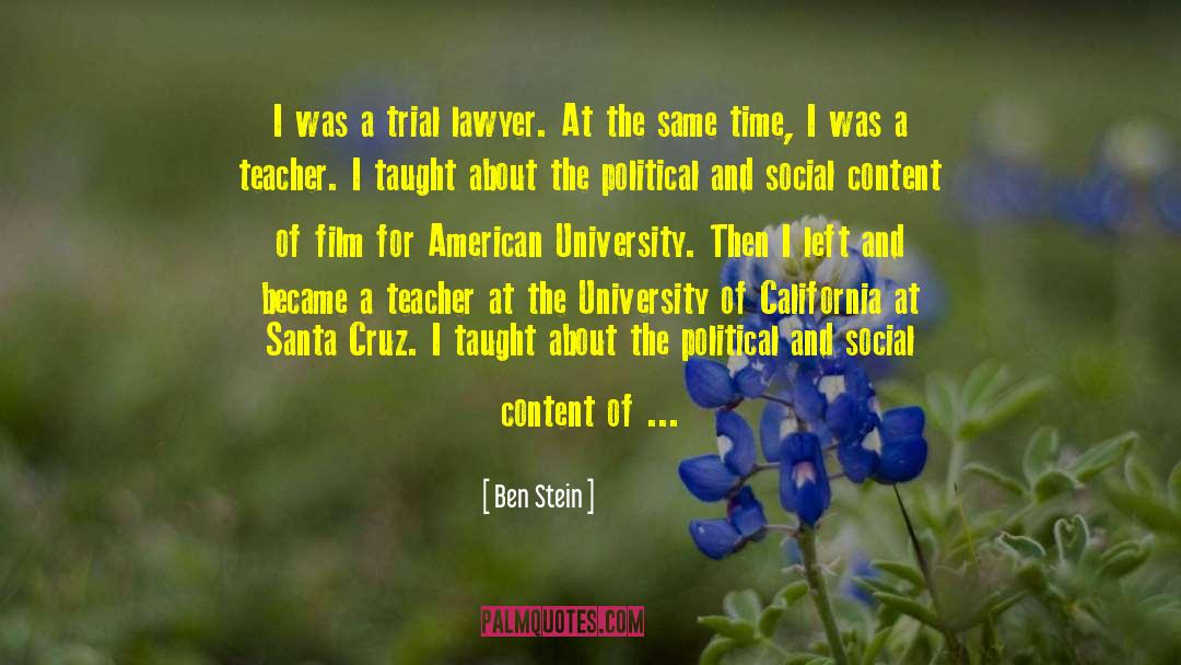 Santa Cruz quotes by Ben Stein