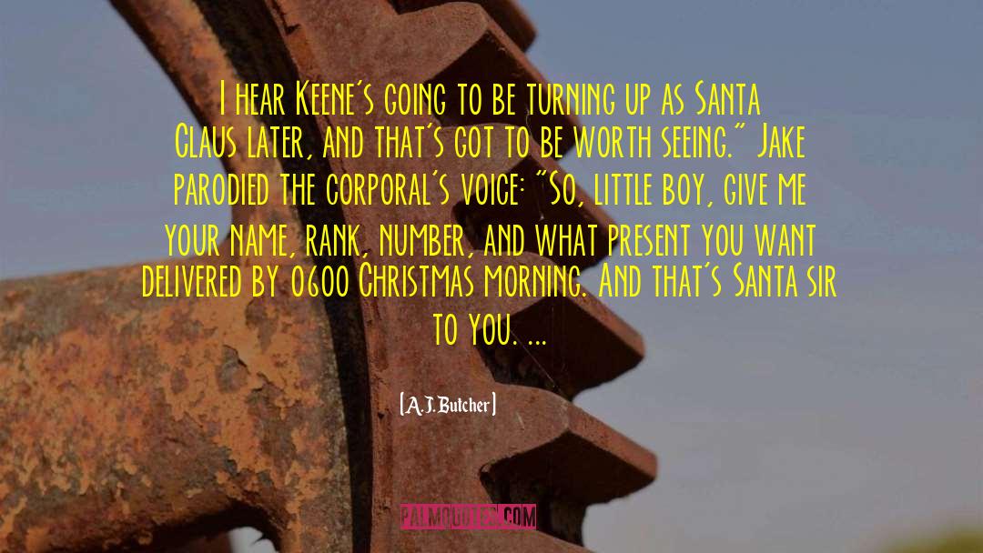 Santa quotes by A.J. Butcher
