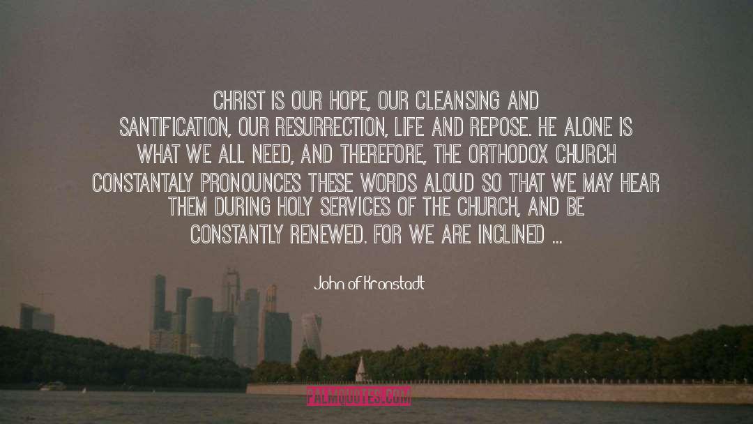 Santification quotes by John Of Kronstadt