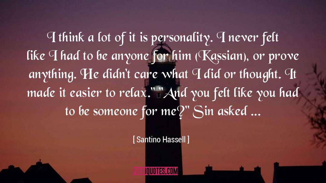 Santino Hassell quotes by Santino Hassell