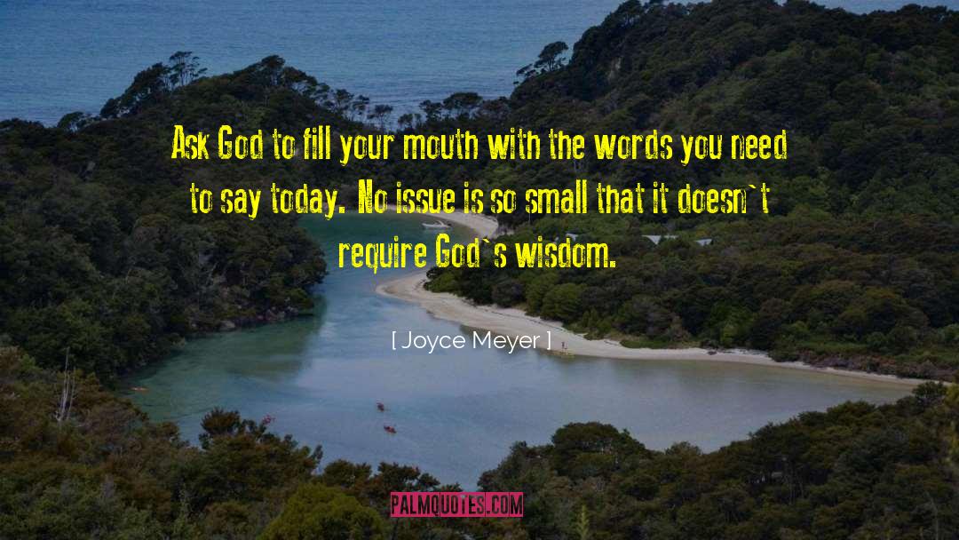 Santo Today quotes by Joyce Meyer