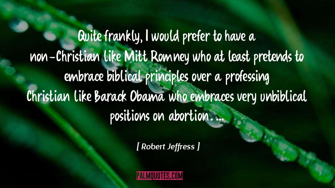 Santorum Romney quotes by Robert Jeffress