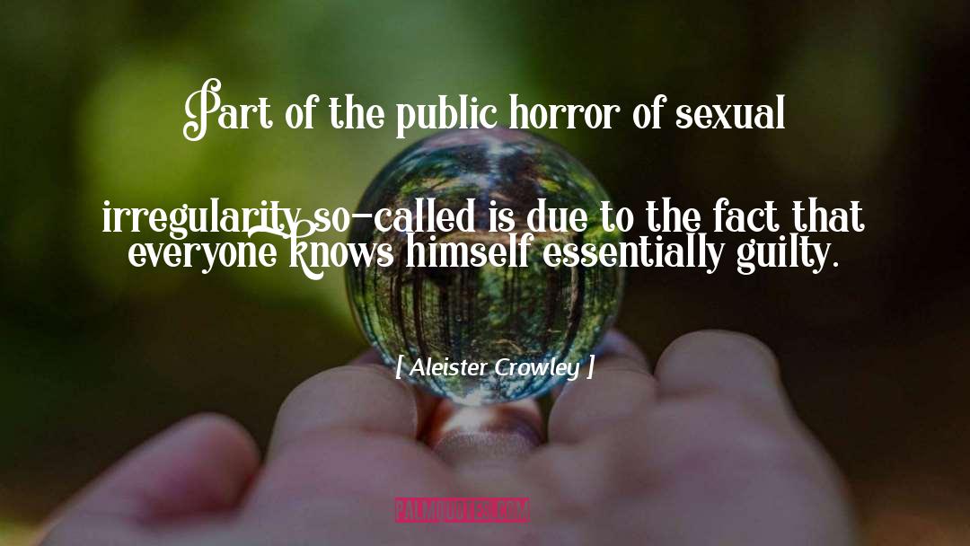 Sapphic Horror quotes by Aleister Crowley