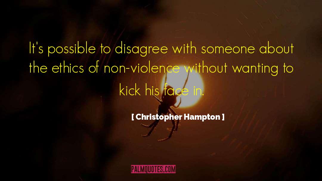 Saquan Hampton quotes by Christopher Hampton
