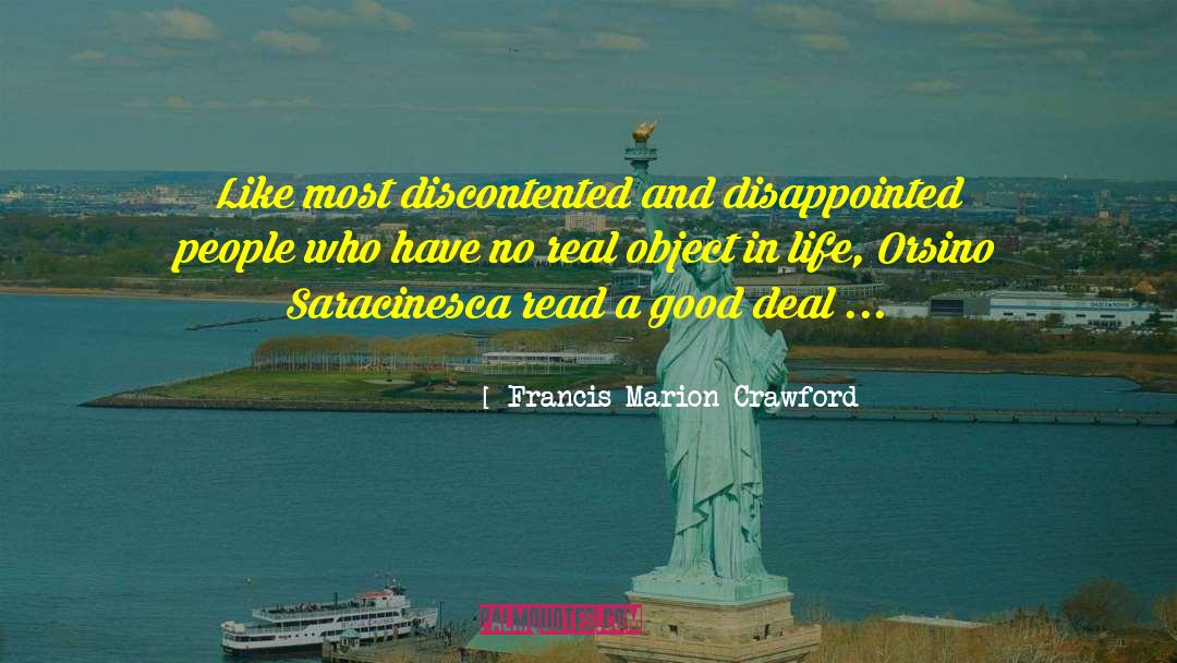 Saracinesca quotes by Francis Marion Crawford