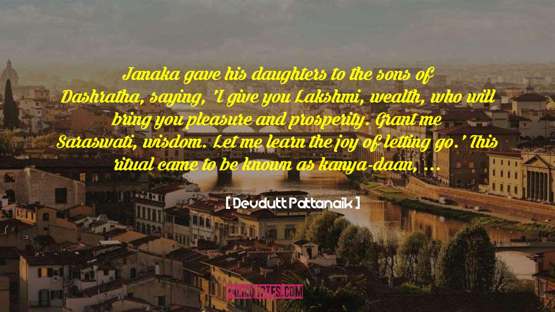 Saraswati quotes by Devdutt Pattanaik