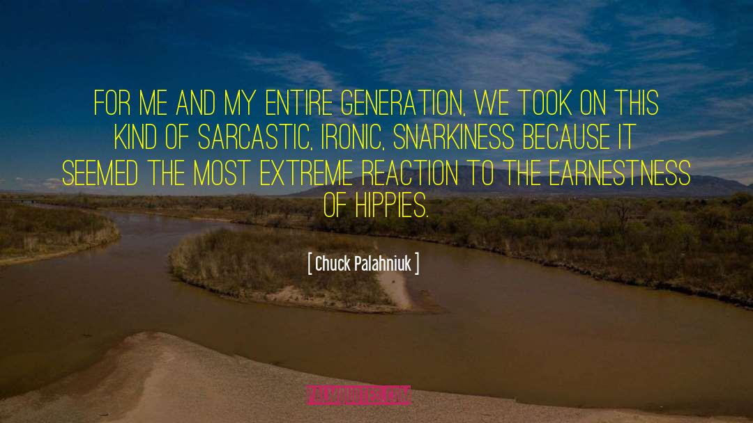 Sarcastic Flirting quotes by Chuck Palahniuk