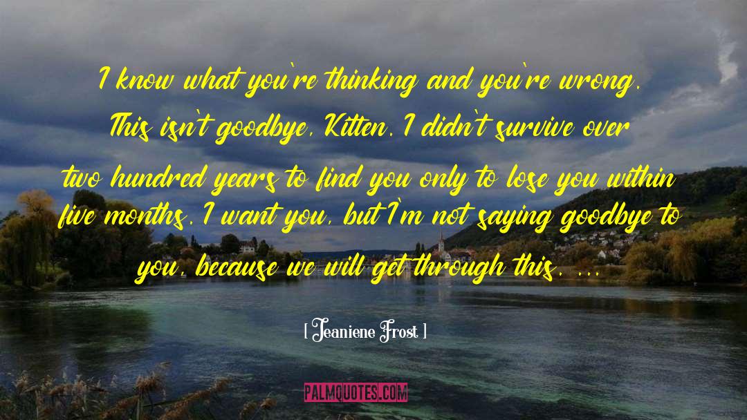 Sarinana Goodbye quotes by Jeaniene Frost