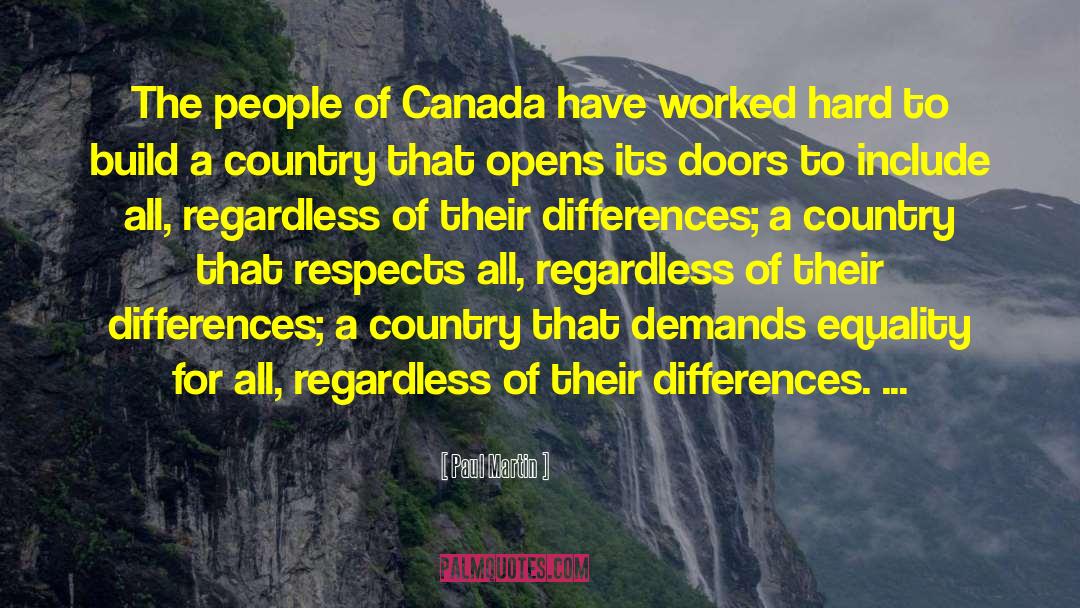 Sasquatchian Canada quotes by Paul Martin