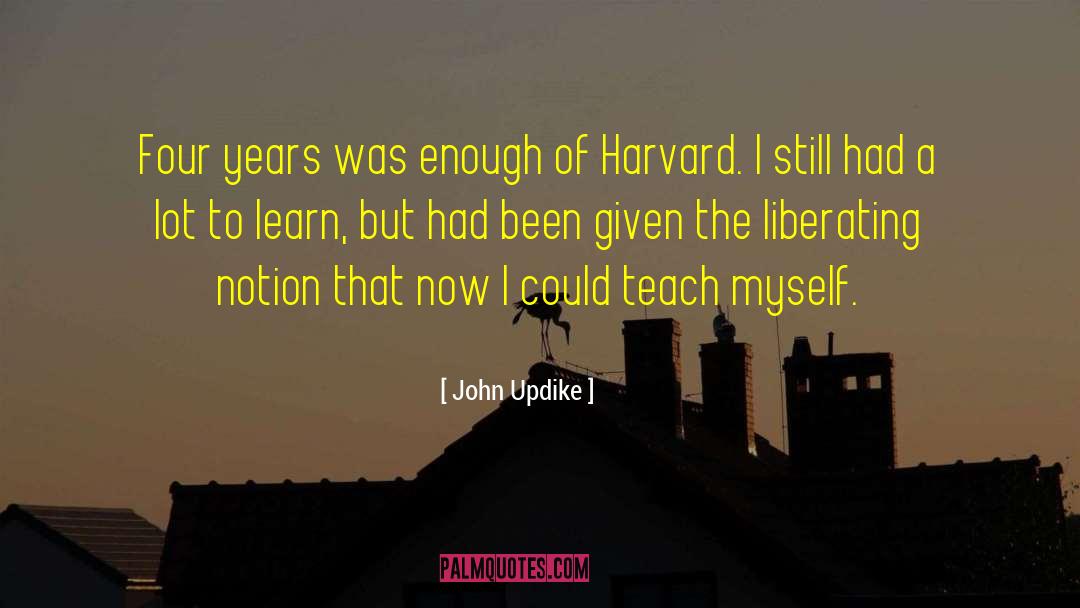 Sasselov Harvard quotes by John Updike
