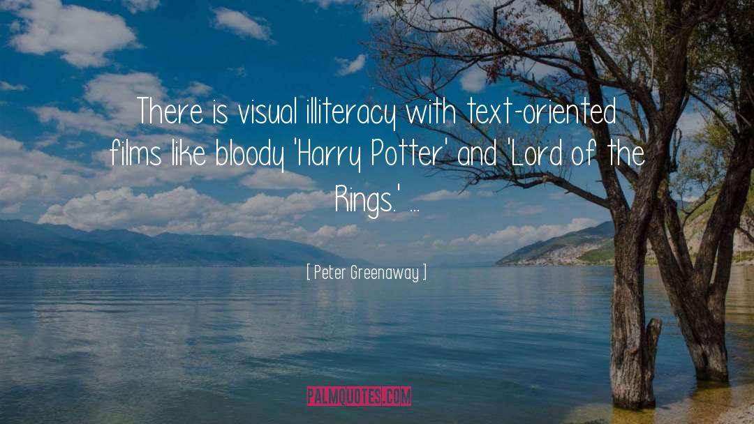Sassy Harry Potter quotes by Peter Greenaway