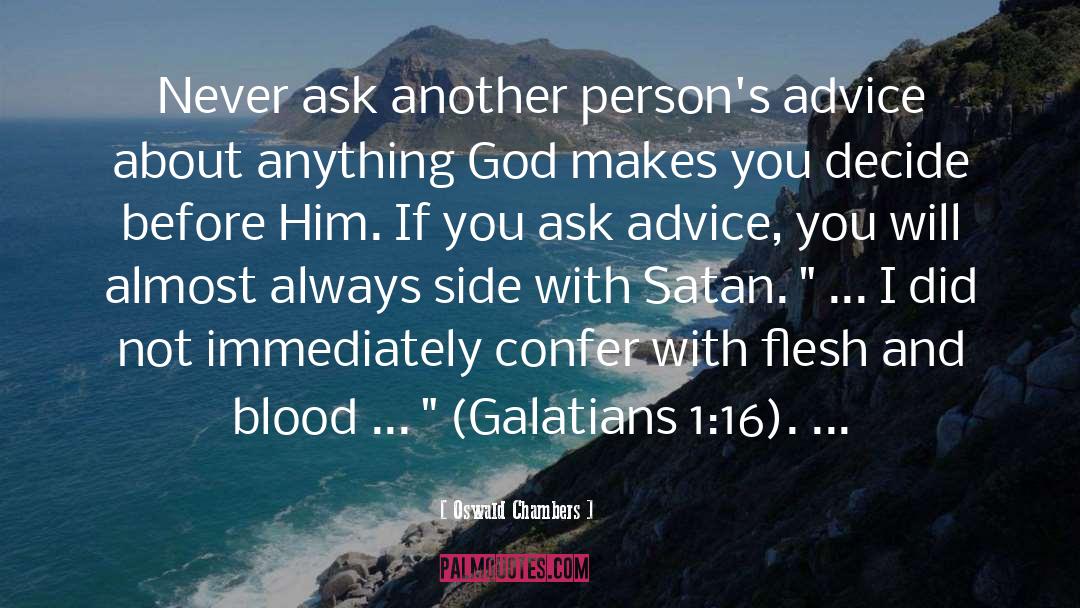Satan quotes by Oswald Chambers