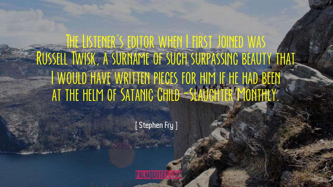 Satanic Pact quotes by Stephen Fry