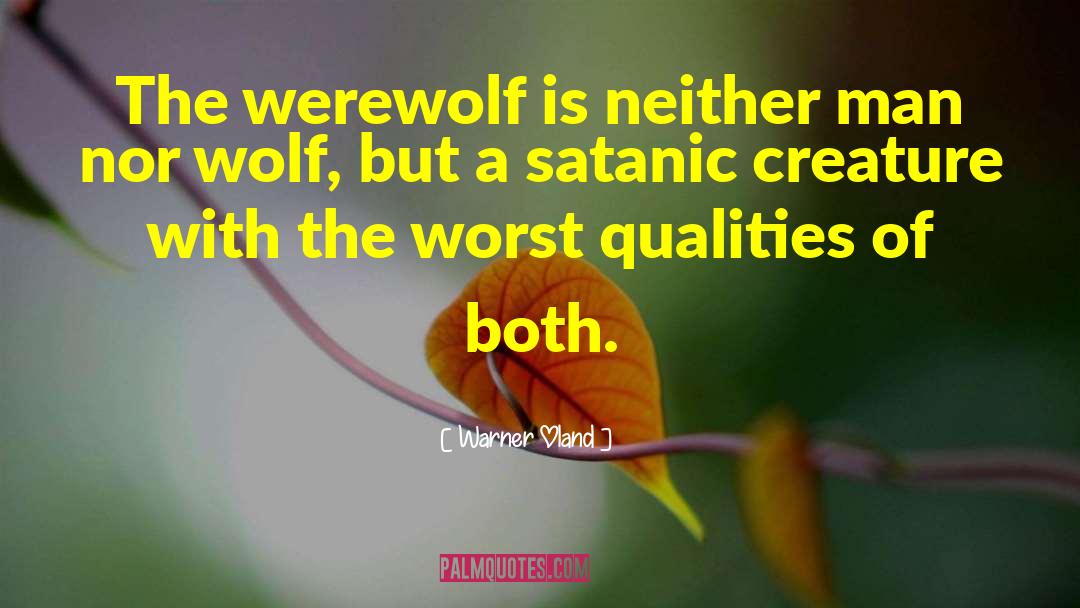 Satanic Panic quotes by Warner Oland