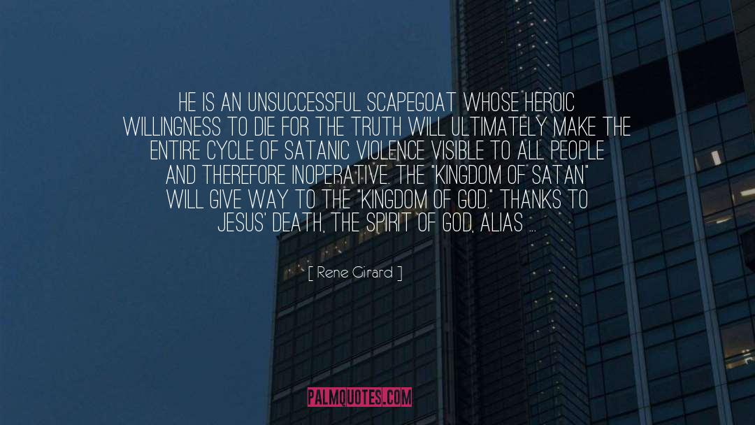 Satanic quotes by Rene Girard