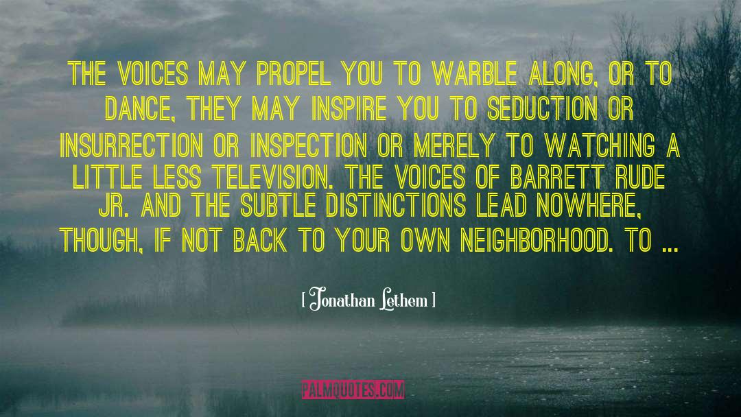 Satanic Seduction quotes by Jonathan Lethem