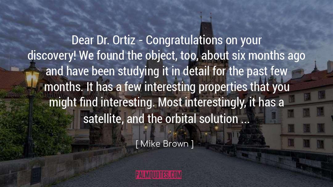 Satellite quotes by Mike Brown