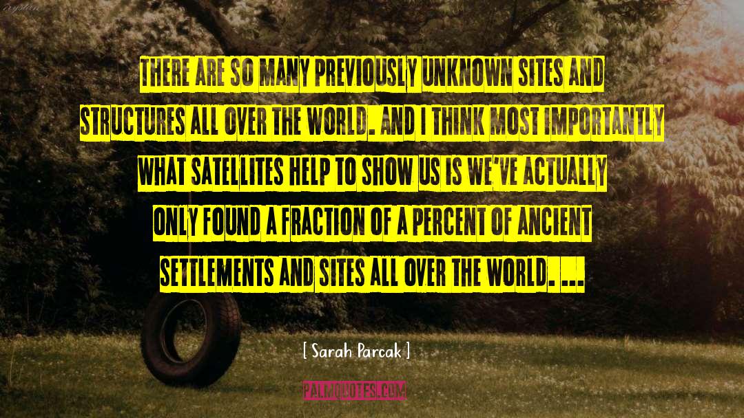 Satellites quotes by Sarah Parcak