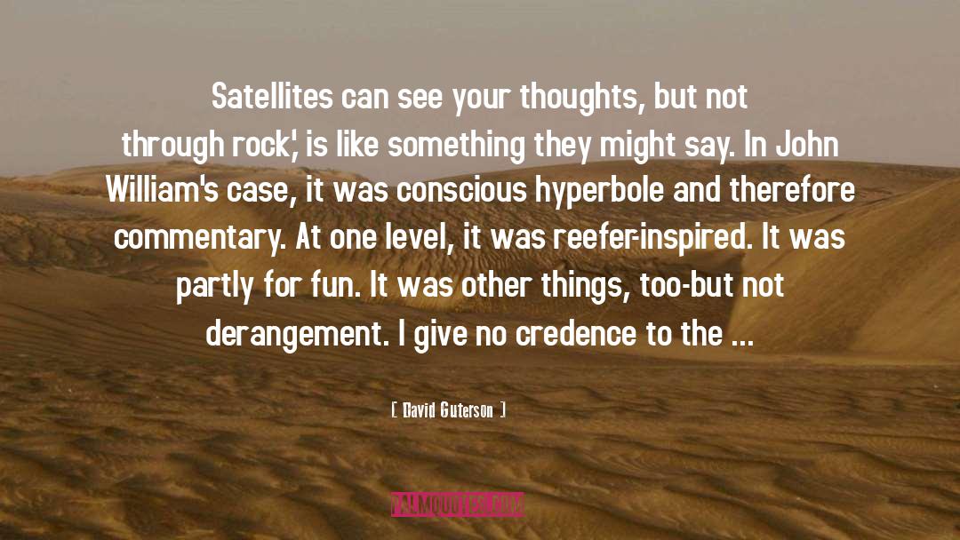 Satellites quotes by David Guterson