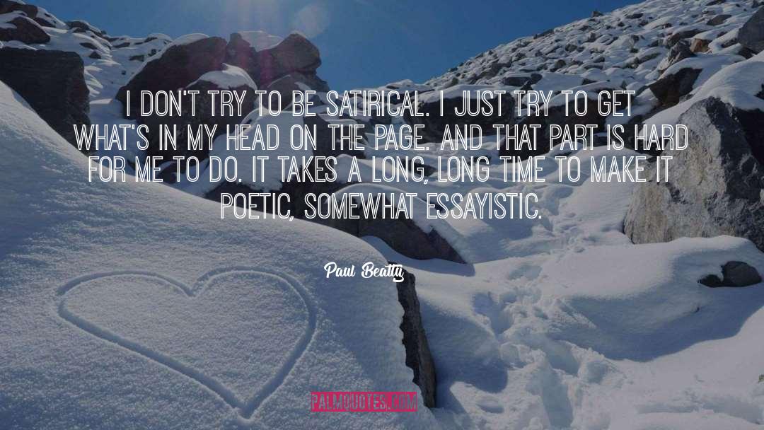 Satirical quotes by Paul Beatty