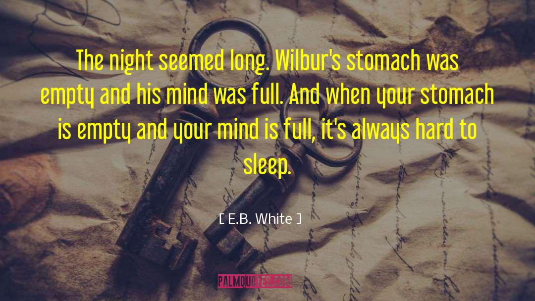 Satisfied Stomach quotes by E.B. White