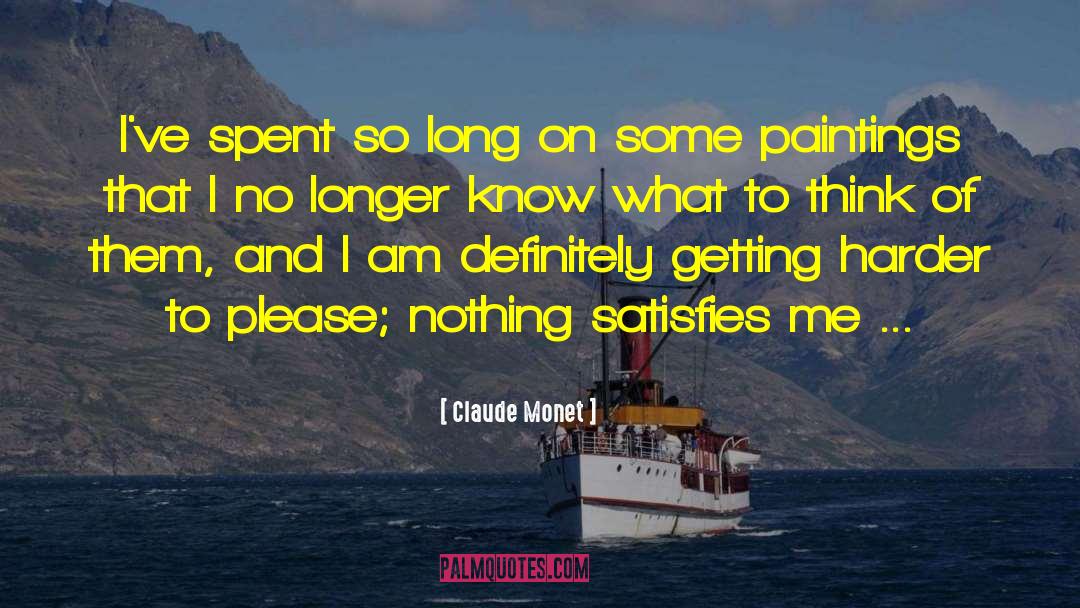 Satisfies quotes by Claude Monet