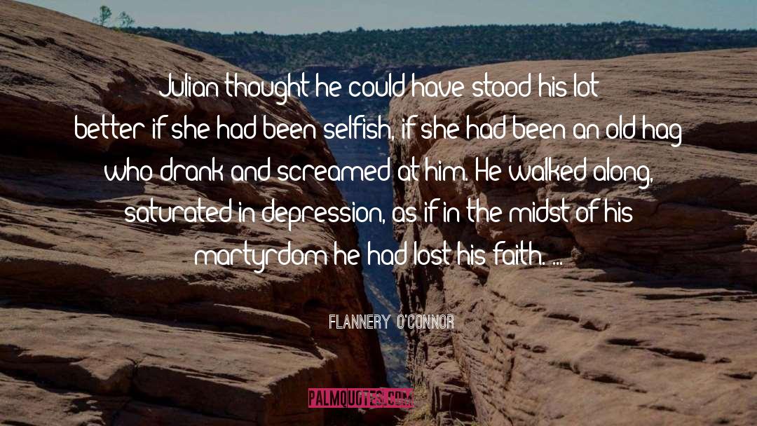 Saturated quotes by Flannery O'Connor