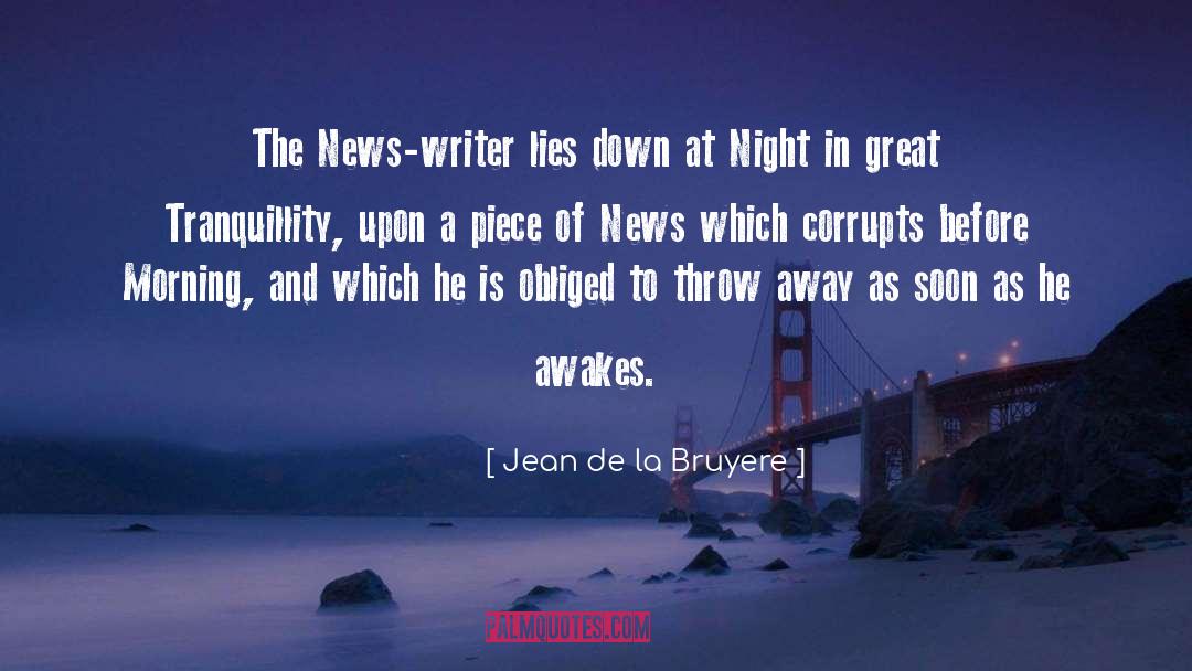 Saturday Morning quotes by Jean De La Bruyere