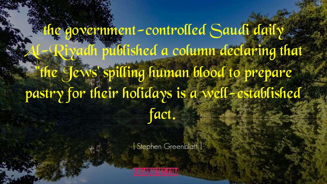 Saudi quotes by Stephen Greenblatt