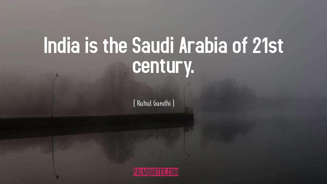 Saudis quotes by Rahul Gandhi