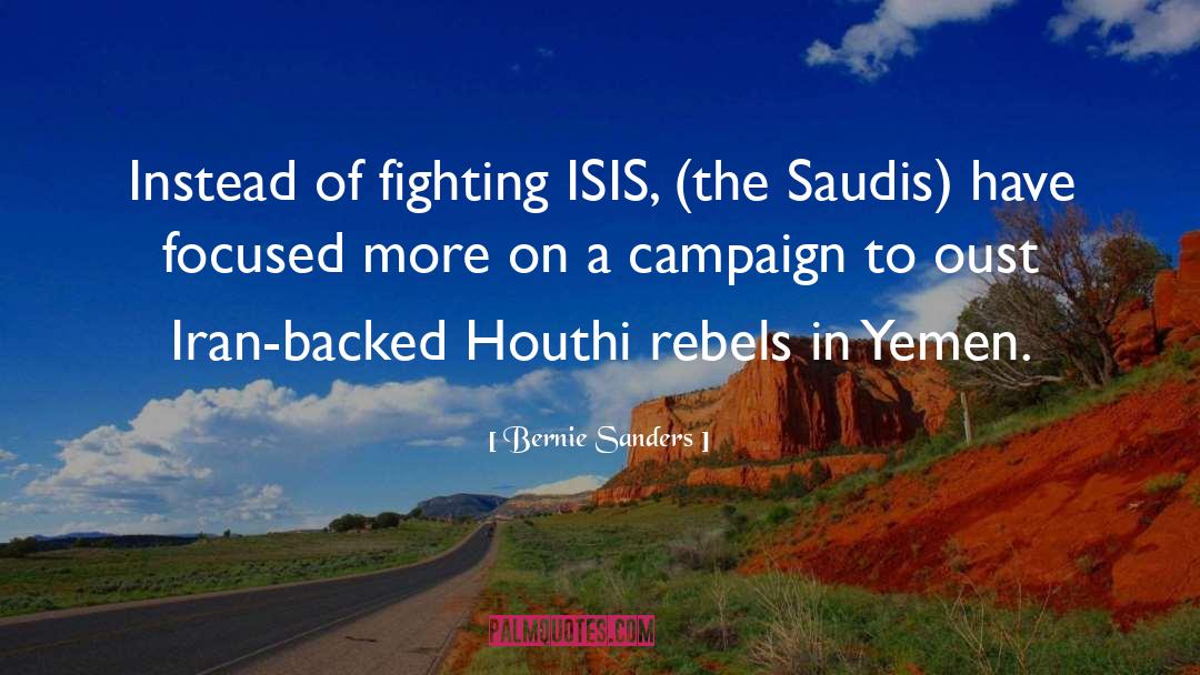 Saudis quotes by Bernie Sanders