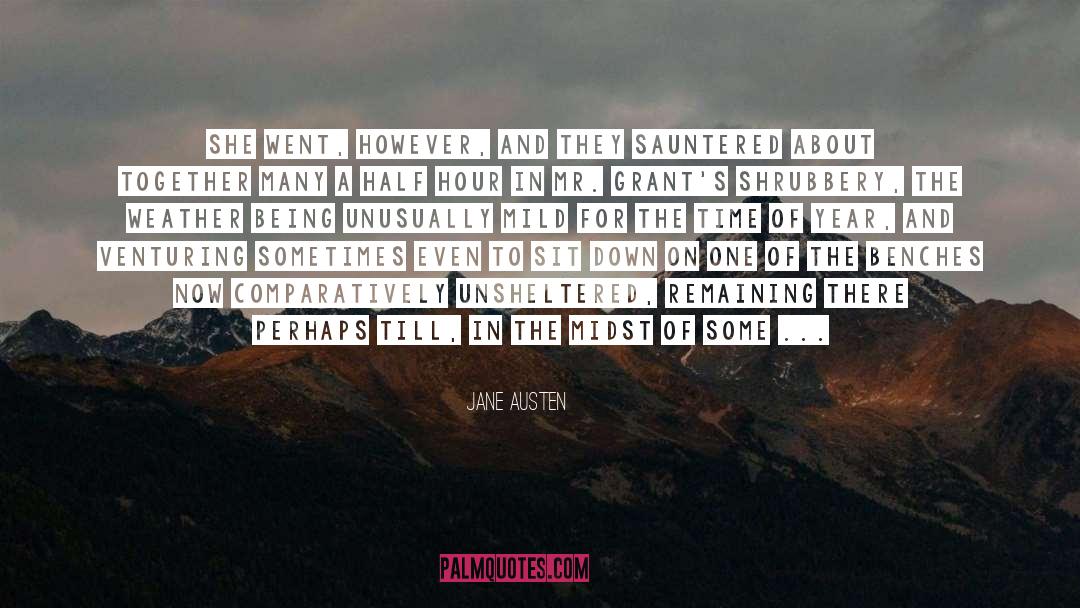 Sauntered quotes by Jane Austen